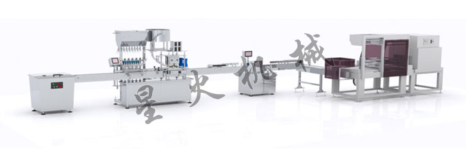 女性护理液灌装机—女性护理液灌装旋盖生产线